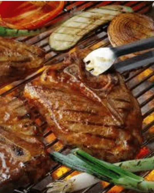 Grilled Fajita Pork Chop Salad