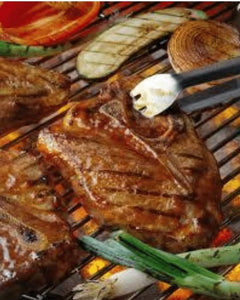 Grilled Fajita Pork Chop Salad